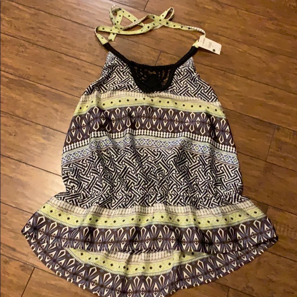 Lane Bryant halter top 18/20 NWT poly tribal